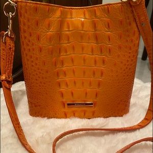 Brahmin orange crossbody